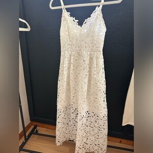 White ASTR Midi Dress